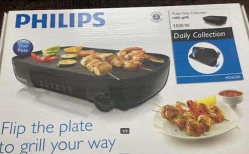 tafelgrill Philips Daily Collection, Elektronische apparatuur, Grillplaten, Gebruikt, Tafelgrill, Ophalen
