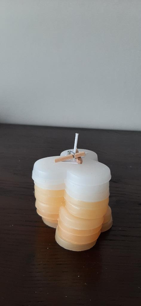 Kaars handgemaakt, Huis en Inrichting, Woonaccessoires | Kandelaars en Kaarsen, Nieuw, Kaars, Minder dan 25 cm, Overige materialen