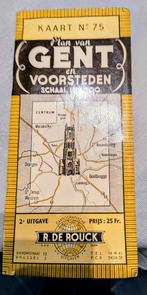 Plan van Gent en voorsteden , R . De Rouck, Verzamelen, Overige Verzamelen, Ophalen of Verzenden, Gebruikt