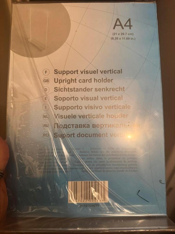 Set van 21 A4-displayhouders – nieuw in verpakking, Zakelijke goederen, Kantoor en Winkelinrichting | Apparatuur en Telecommunicatie
