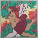 ALEXANDRE A. / DANSENDE VROUWEN / ACRYLVERF / 90x90cm / MONO, Antiek en Kunst, Kunst | Schilderijen | Modern, Ophalen