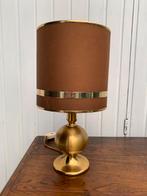 Vintage tafellamp van goudkleurig messing, Gebruikt