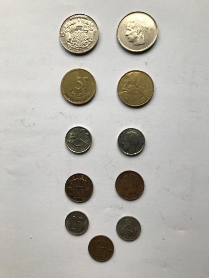 Munten België verschillende jaren, Timbres & Monnaies, Monnaies | Belgique, Monnaie en vrac, Autre, Enlèvement