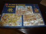 DOOS MET 3 PUZZELS VAN JAN VAN HAASTEREN 1000 STUKJES, Hobby en Vrije tijd, Denksport en Puzzels, Ophalen of Verzenden, Gebruikt