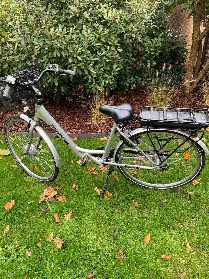 Electrische fiets Minervan met maar 521 km op, Fietsen en Brommers, Elektrische fietsen, Zo goed als nieuw, Overige merken, 47 tot 51 cm