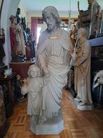 Groot Kerkbeeld St Joseph Jezus113 Cm Antiek Beeld Heilig, Ophalen