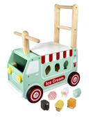 Houten loopwagen en duwwagen ijscotruck I'm Toy, Kinderen en Baby's, Speelgoed | Houten speelgoed, Ophalen of Verzenden, Nieuw