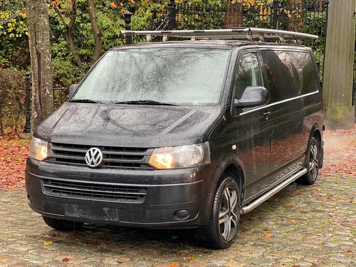 Vw Transporter T5 - Dubbel Cabine - 2.0 TDI - Lichtevracht, Auto's, Volkswagen, Bedrijf, Transporter, Bluetooth, Diesel, Euro 5