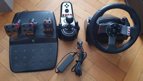 Logitech G27 Racing Wheel – Compleet met pedalen & H-shifter, Games en Spelcomputers, Spelcomputers | Overige Accessoires, Gebruikt