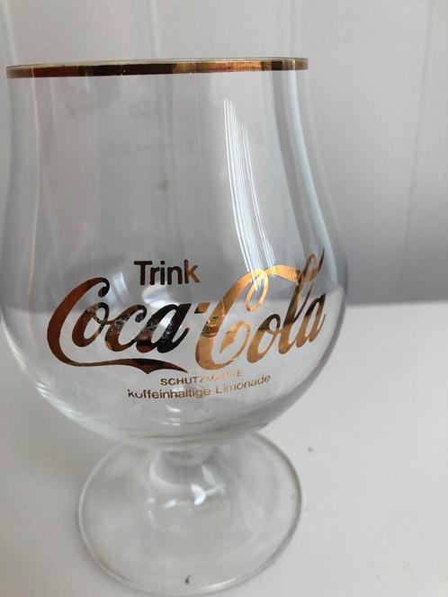 Vintage glas Coca- cola (Trink Coca Cola), Verzamelen, Glas en Drinkglazen, Zo goed als nieuw, Frisdrankglas, Ophalen