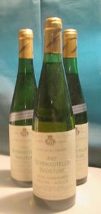 3x Bernkasteler Badstube - Riesling-Auslese - 1983, Overige gebieden, Ophalen of Verzenden, Vol, Witte wijn