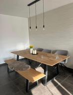 Tafel, Huis en Inrichting, Tafels | Eettafels, Ophalen, 100 tot 150 cm, Eikenhout, 200 cm of meer