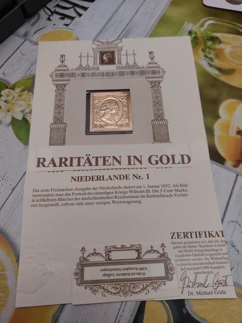 Timbre magnifique impression dans feuille d'or de 24 carats, Timbres & Monnaies, Timbres | Europe | Belgique, Non oblitéré, Chefs d'Etat