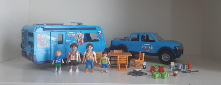 Playmobil fun park pickup en caravan, Kinderen en Baby's, Speelgoed | Playmobil, Zo goed als nieuw, Complete set, Ophalen of Verzenden