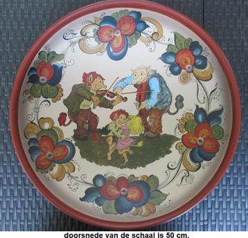Rolf Lidberg kunstwerk uit Noorwegen, Houten schaal 50 cm beschikbaar voor biedingen