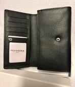 Hexagona leren portemonnee model 467779 comfort collectie, Ophalen of Verzenden, Nieuw, Zwart, Overige merken
