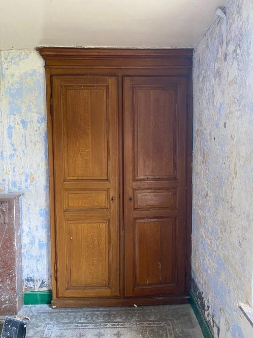Armoires murales en chêne – 2 pièces identiques, Huis en Inrichting, Kasten | Wandmeubels, Gebruikt, 200 cm of meer, Minder dan 150 cm