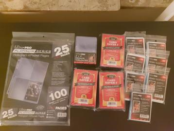 Card sleeves, toploaders, card saver I, hoesjes beschikbaar voor biedingen