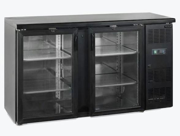 Ongebruikte dubbeldeurs koelkast met glazen deuren, Zakelijke goederen, Horeca | Keukenapparatuur, Koelen en Vriezen, Nieuw zonder verpakking