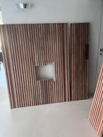 Panneaux MDF recouvert avec des lates de noyer véritable, Doe-het-zelf en Bouw, Hout en Planken, Ophalen