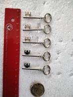 breloque à coudre ou à pendre clé ancienne argenté 15x45 mm, Enlèvement ou Envoi, Application, Neuf