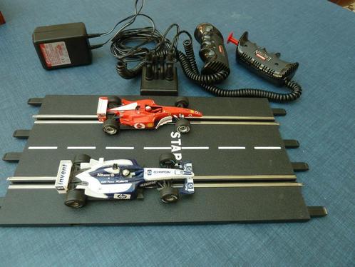 Carrera  transfo + 2 regelaars + 2 auto's, Kinderen en Baby's, Speelgoed | Racebanen, Gebruikt, Onderdelen, Elektrisch, Carrera