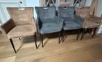 Eetkamerstoelen met leuning, Huis en Inrichting, Stoelen, Ophalen, Gebruikt, Vier