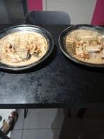 2 Antieke decoratieve houten wandplaten, Ophalen of Verzenden