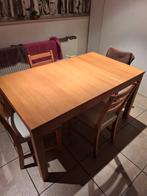 Keukentafel + 4stoelen, Huis en Inrichting, Complete eetkamers, Ophalen of Verzenden, Zo goed als nieuw