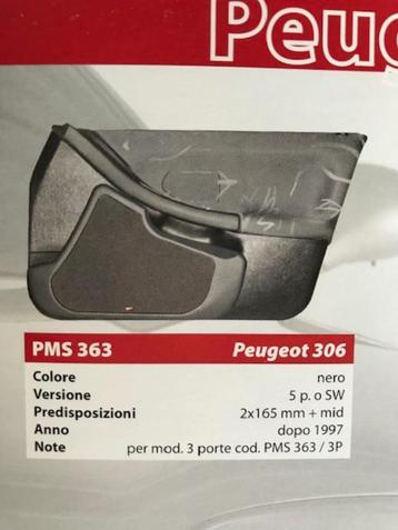 PMS363/3P - deurpaneel voor Peugeot 306 model 1997