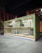 Gave oude groene winkelbalie | Vintage winkelkast #2008, Antiek en Kunst