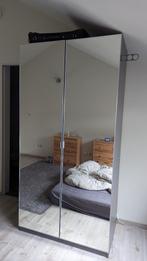 Kleerkast IKEA PAX met spiegelglas deur en verlichting, Huis en Inrichting, Kasten | Kleerkasten, Ophalen, 50 tot 100 cm, Zo goed als nieuw