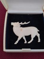 Oud ivoren speldje eland, Verzamelen, Ophalen, Zo goed als nieuw