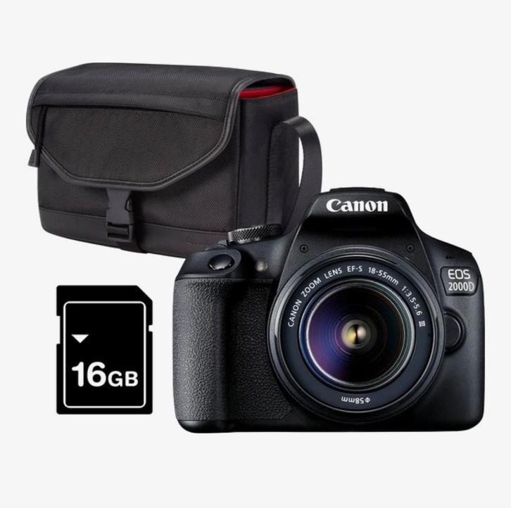 CANON EOS 2000D, Audio, Tv en Foto, Fotocamera's Digitaal, Canon, Ophalen of Verzenden