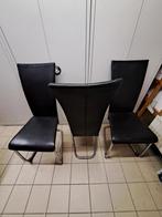 Lot de 3 chaises de cuisine, Huis en Inrichting, Stoelen, Ophalen, Gebruikt, Drie, Zwart