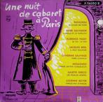 UNE NUIT DE CABARET A PARIS - BREL - H.SALVADOR 10" VINYL, Verzenden, 1960 tot 1980, Gebruikt, 10 inch
