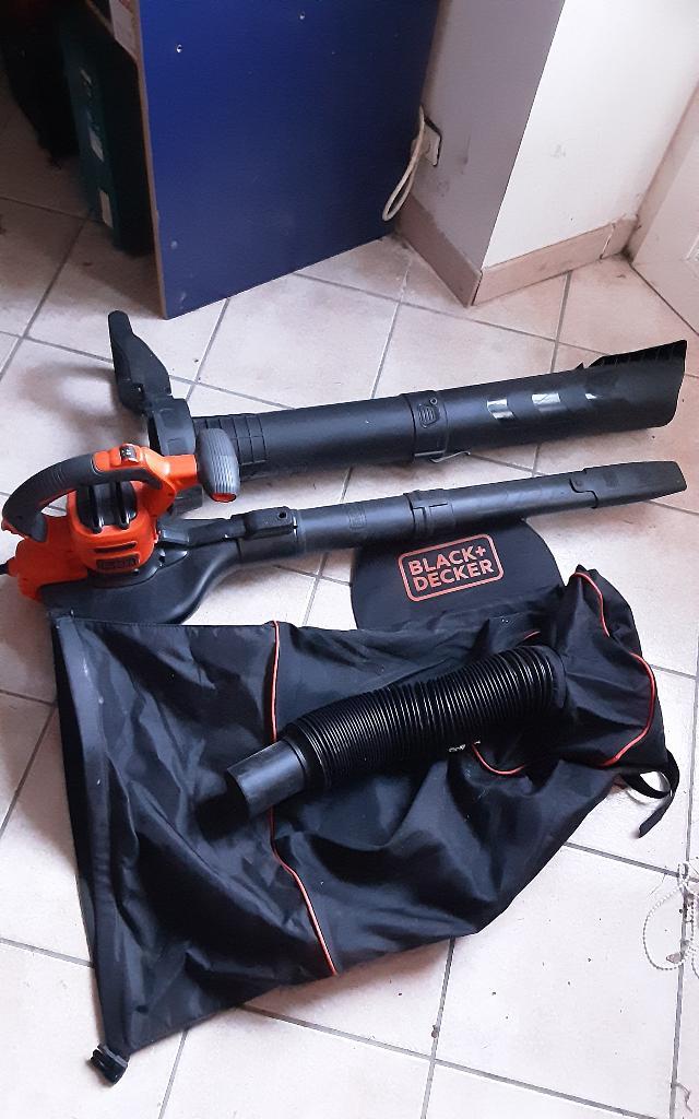 Aspirateur Souffleur Broyeur Électrique B&D, Tuin en Terras, Bladblazers, Zo goed als nieuw, Elektrisch, Met opvangzak, Met versnipperfunctie