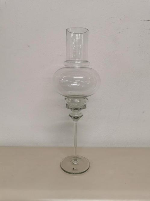 Jorgen Mortensen - JM glass - Tulp vaas/windlicht uit glas, Antiek en Kunst, Antiek | Glaswerk en Kristal, Ophalen of Verzenden