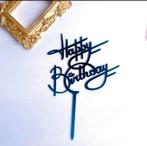 #Blauw #Acryl #Gelukkige #Verjaardag #Cake #Kids, Hobby en Vrije tijd, Nieuw, Versiering, Verzenden