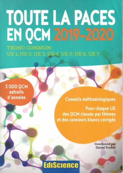 Toute la PACES en QCM, Boeken, Studieboeken en Cursussen, Zo goed als nieuw, Overige niveaus, Ophalen