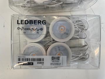 IKEA LEDBERG LED-spots (set van 3 sets) beschikbaar voor biedingen