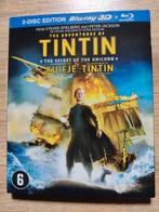 Kuifje / Tintin Blueray + 3D Blueray (2011), CD & DVD, Comme neuf, Enlèvement ou Envoi