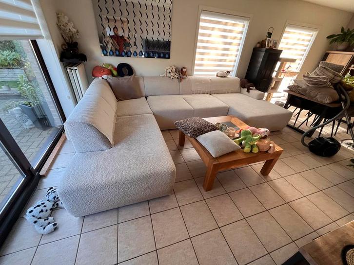 Grand salon en U à vendre rétractable électrique âgé de 1 an, Maison & Meubles, Canapés | Coins salons complets, Comme neuf, Enlèvement