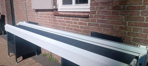 Mooi elektrische zonnescherm met antraciete doek, Tuin en Terras, Zonneschermen, Zo goed als nieuw, Elektrisch, Ophalen