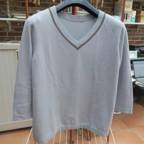 Oversized pull v-hals lichtbl cashmere Fabiana Filippi mt 42, Vêtements | Femmes, Pulls & Gilets, Comme neuf, Taille 42/44 (L)