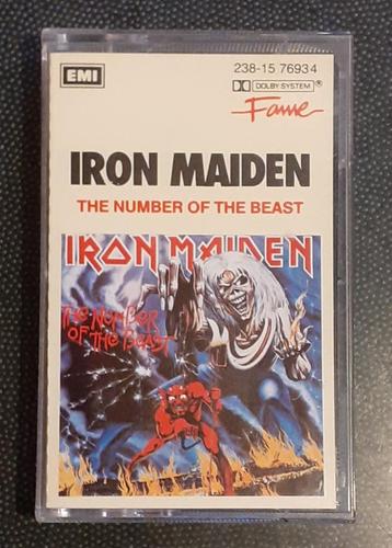 Cassette Iron Maiden. The Number Of The Beast. Réé 1987 disponible aux enchères