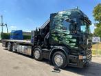 Scania R620 8x2 PRITSCHE + KRAN HIAB 800 EP-5 HIPRO - RETARD, Auto's, Vrachtwagens, Automaat, 620 pk, 456 kW, Leder