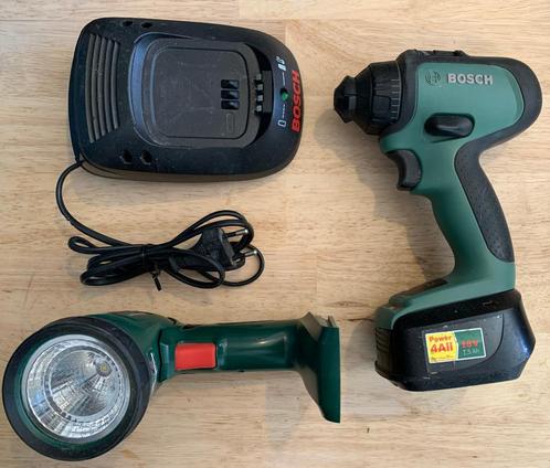 Perceuse-visseuse Bosch AdvancedDrill 18VLi + lampe torche, Doe-het-zelf en Bouw, Gereedschap | Boormachines, Zo goed als nieuw