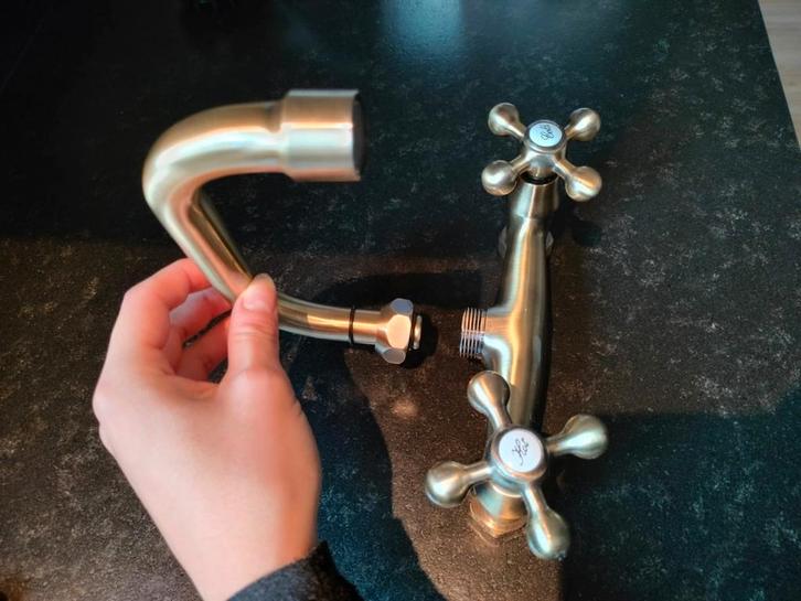 Nieuwe landelijke bronzen kraan, niet gebruikt, Doe-het-zelf en Bouw, Sanitair, Nieuw, Kraan, Ophalen