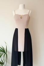 Beige avondjurk, Kleding | Dames, Ophalen of Verzenden, Zo goed als nieuw, Zwart